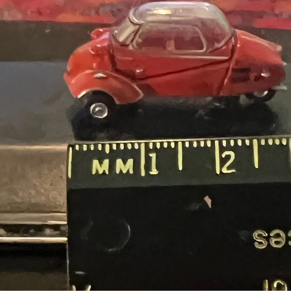 BMW Isetta Red Diecast Oxford Diecast Model Car